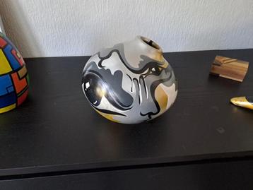 Handbeschilderde Vaas - 25cm beschikbaar voor biedingen