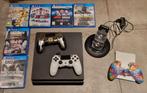 Playstation 4 incl. 6 games en 2 controllers, Ophalen of Verzenden, Zo goed als nieuw, Met 2 controllers, Original