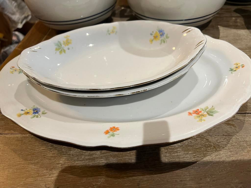 3 tal oude schalen uit servies, Antiek en Kunst, Antiek | Servies los, Ophalen