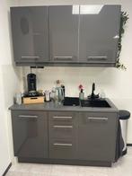 Keukentje te koop, tiny house, studio, praktijkruimte, Huis en Inrichting, Ophalen, Enkelwandige keuken, Hout, Grijs