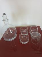 1.2L mooie karaf en 4 glazen voor wijn whisky cocktail water, Verzamelen, Glas en Borrelglaasjes, Ophalen of Verzenden, Zo goed als nieuw