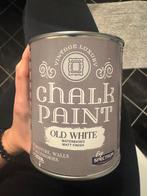 Chalk paint old white, water based Matt finish, Doe-het-zelf en Verbouw, Verf, Beits en Lak, Wit, Nieuw, Ophalen of Verzenden