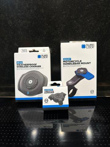Quadlock Bar Mount + Demper + wireless charger Nieuw beschikbaar voor biedingen