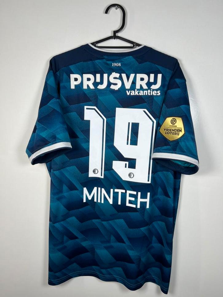 Feyenoord 2023-2024 uitshirt Minteh XL, Verzamelen, Sportartikelen en Voetbal, Zo goed als nieuw, Shirt, Buitenlandse clubs, Ophalen of Verzenden