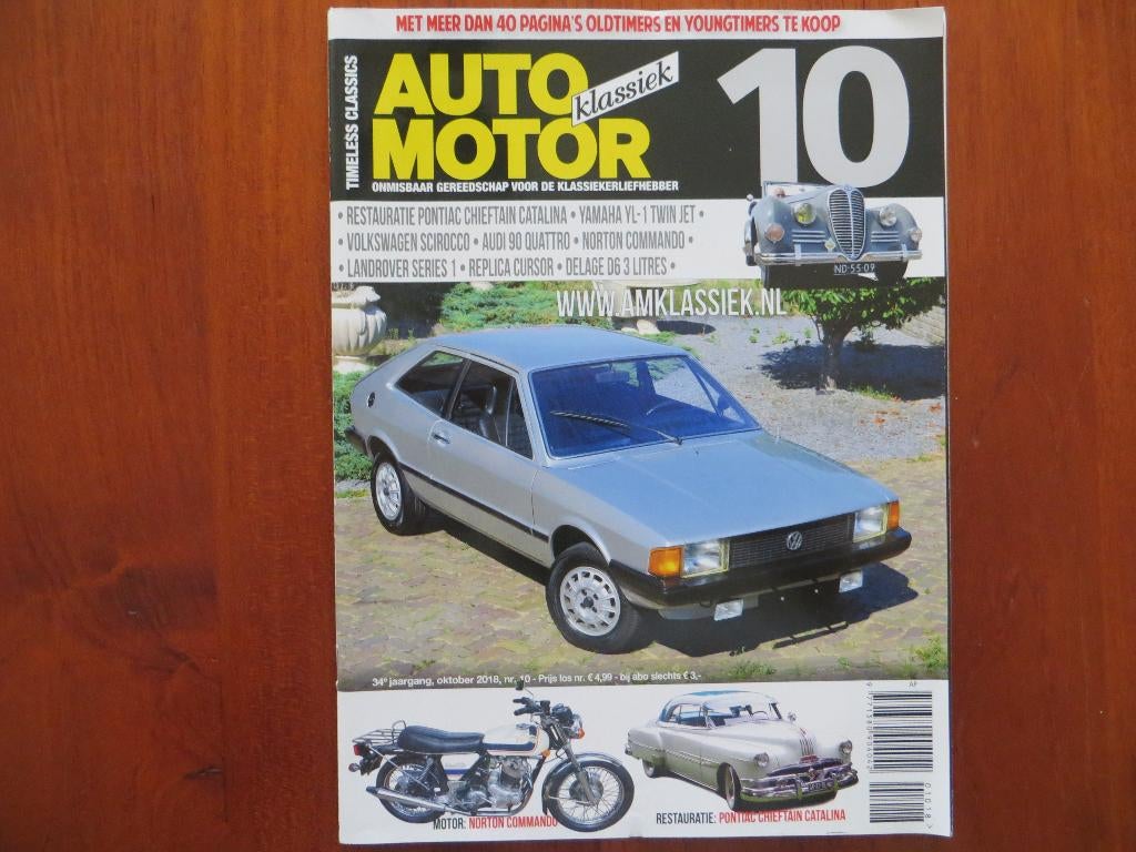Auto Motor Klassiek 10 2018 Volkswagen Scirocco, Audi 90, Ophalen of Verzenden, Nieuw, Audi