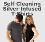 Silver Tees anti-bacterieel geurvrij zwart T-shirt, maat M, Kleding | Heren, Zwart, Ophalen of Verzenden, Gedragen, Algemeen