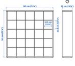 Grote Kallax kast - 5x5 vakken - Zelf demonteren, Ophalen, Met plank(en), Kunststof, Gebruikt