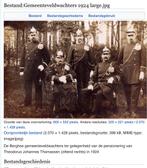 OUDE FOTO Bergsche gemeente veldwachters, Verzamelen, Gebruikt, Foto, Ophalen of Verzenden, Voor 1940