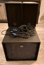 HK Audio PA set inclusief tassen, Muziek en Instrumenten, P.A., Gebruikt, Ophalen of Verzenden, Minder dan 500 watt