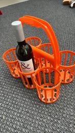 Flessenrek vintage oranje, Huis en Inrichting, Ophalen of Verzenden, Minder dan 50 cm, 5 tot 15 flessen