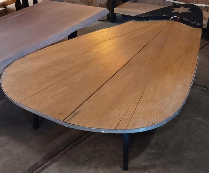 Zwaardtafel salontafel, Huis en Inrichting, Tafels | Salontafels, Zo goed als nieuw, Minder dan 50 cm, 50 tot 100 cm, 100 tot 150 cm