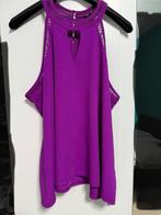 Dames paarse top maat 48 zomer blouse met knopen achter, Ophalen of Verzenden, Zo goed als nieuw, Paars, Shirt of Top