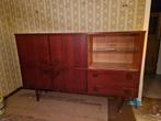 Een vintage/retro jaren 50 wandmeubel, Ophalen, Gebruikt, 25 tot 50 cm, Met deur(en)