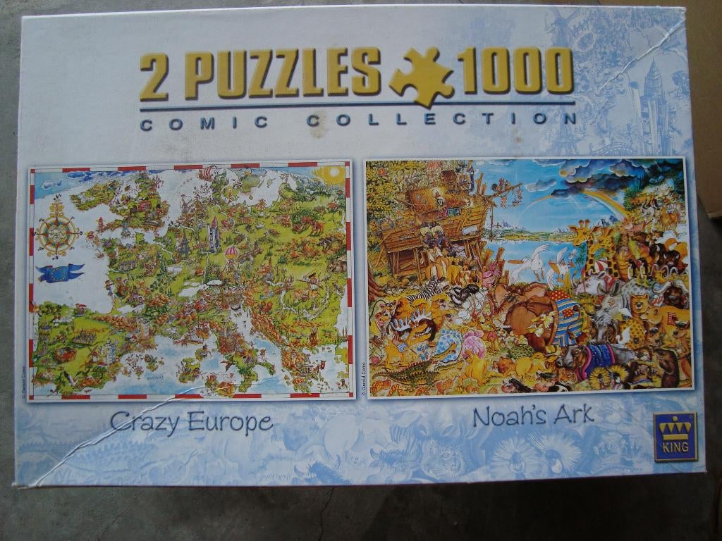 Comic puzzels 1000 , Ophalen of Verzenden, 500 t/m 1500 stukjes, Zo goed als nieuw, Legpuzzel