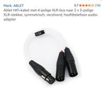 Kabel kabel Adapter HIFI 2X3 PINS XLR Mannelijk, Audio, Tv en Foto, Audiokabels en Televisiekabels, Ophalen of Verzenden, Zo goed als nieuw