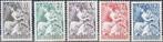 Nederland Hulpzegels 1946 NVPH 449 t/m 453 Postfris, Ophalen of Verzenden, Na 1940, Postfris
