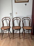 4 Thonet stoelen, Huis en Inrichting, Stoelen, Ophalen, Gebruikt, Bruin, Vier