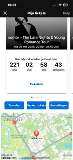 Sombr ticket TE KOOP amsterdam 2 maart, Tickets en Kaartjes, Eén persoon, Maart