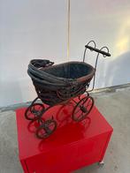 Antieke Poppenwagen Hout, Ijzer en Stof, Antiek en Kunst, Ophalen of Verzenden