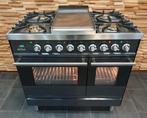 Luxe Fornuis Boretti 90cm antraciet rvs 2 ovens frytop, 60 cm of meer, Ophalen of Verzenden, Zo goed als nieuw, Energieklasse A of zuiniger