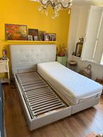 Ikea bed 200x160 met electrische lattenbodems, Ophalen, Wit, Tweepersoons, Zo goed als nieuw