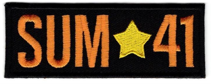 Sum 41 stoffen opstrijk patch embleem #2, Verzamelen, Muziek, Artiesten en Beroemdheden, Nieuw, Kleding, Ophalen of Verzenden