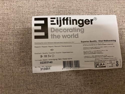 Eijffinger linnen structuur behang 313551 Arte, Huis en Inrichting, Stoffering | Behang, minder dan 10 m², Ophalen of Verzenden