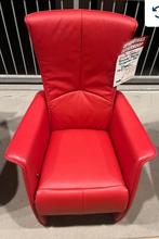 Fauteuil relax stoel rood verstelbaar leer nieuw, Ophalen, Nieuw, Leer