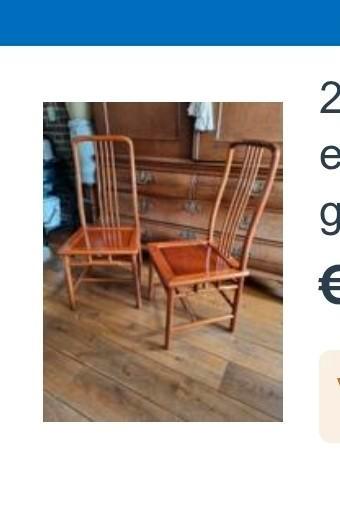 2 chinese eetkamerstoelen bijna gratis  45.00 beschikbaar voor biedingen