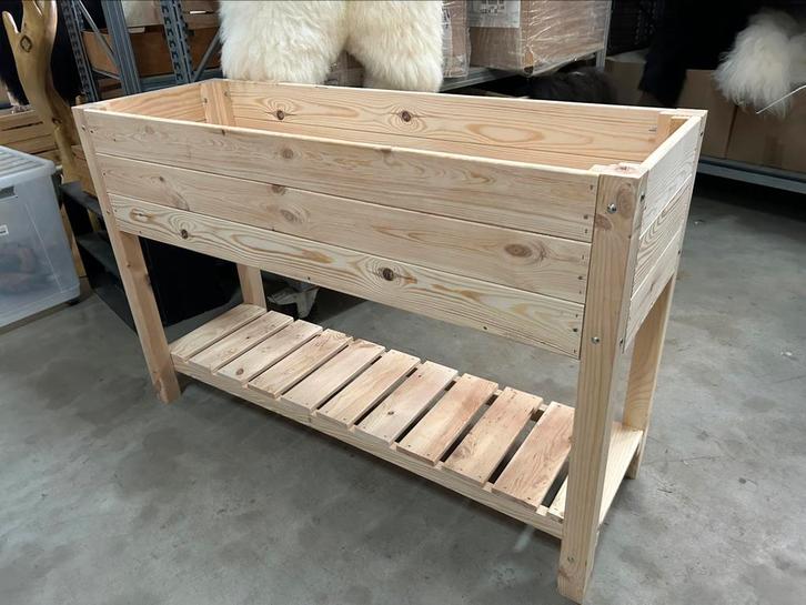 Kweektafels NIEUW 118x40 hoogte 78cm met worteldoek, Tuin en Terras, Bloembakken en Plantenbakken, Nieuw, Hout, Balkon, Tuin, 60 cm of meer