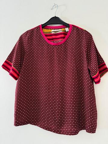 Scotch & Soda beeldige rode blouse nieuwstaat 38 CHCS beschikbaar voor biedingen