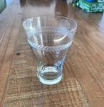 Vintage gegraveerd glas, Huis en Inrichting, Glas of Glazen, Ophalen of Verzenden, Overige stijlen, Glas