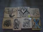 psx houten stempels, Hobby en Vrije tijd, Stempelen, Verzenden, Zo goed als nieuw, Houten stempel