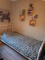 Bed met lattenbodem en matras, Huis en Inrichting, Slaapkamer | Bedden, Ophalen, Gebruikt, 90 cm, Eenpersoons