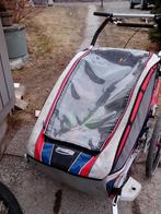 Thule Chariot 2 persoons kinder fietskar, Fietsen en Brommers, Fietsaccessoires | Aanhangers en Karren, Ophalen, Gebruikt, Opvouwbaar