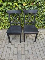 Twee Zwarte Houten Stoelen, Ophalen, Gebruikt, Twee, Zwart