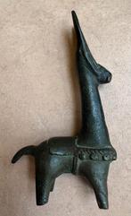 Mooi oud bronzen beeldje van een ezel, India of Nepal, Antiek en Kunst, Ophalen of Verzenden