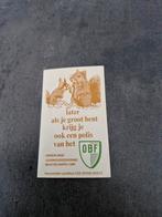 3580 OBF Sticker Eekhoorns, Verzamelen, Ophalen of Verzenden, Gebruikt