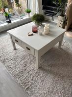 Witte eiken salontafel / kassatafel, Huis en Inrichting, Tafels | Salontafels, Ophalen, Gebruikt, 50 tot 100 cm, Minder dan 50 cm