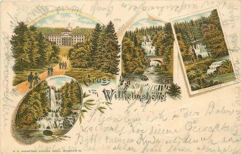 (379-015-001) Kassel Wilhelmshohe Litho, Verzamelen, Ansichtkaarten | Buitenland, Duitsland, Ophalen of Verzenden