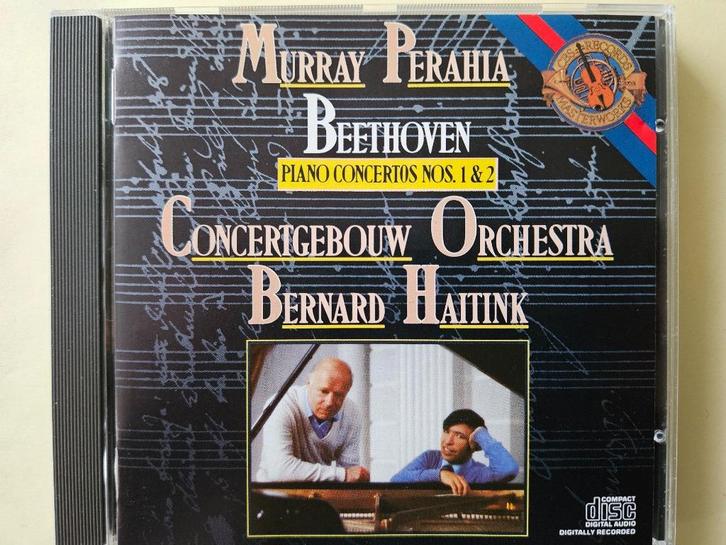 Beethoven - Piano concert 1+2 Haitink Perahia Concertgebouw, Cd's en Dvd's, Cd's | Klassiek, Zo goed als nieuw, Orkest of Ballet
