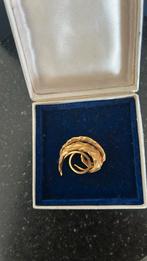 Antieke verhulde broche, Ophalen of Verzenden, Goud, Broche, Verguld