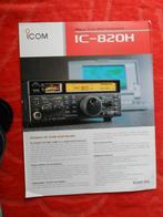 IC-820H  folder jaren 90, Telecommunicatie, Zenders en Ontvangers, Ophalen of Verzenden, Zender, Zo goed als nieuw