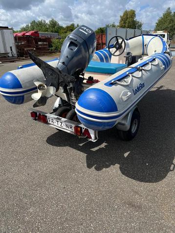 Boot inclusief Trailer en Motor | afdekzeil beschikbaar voor biedingen