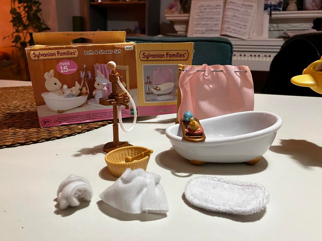 Sylvanian Families Set: Starter Home, Zweefmolen, Badkamer +, Ophalen, Gebruikt, Overige typen