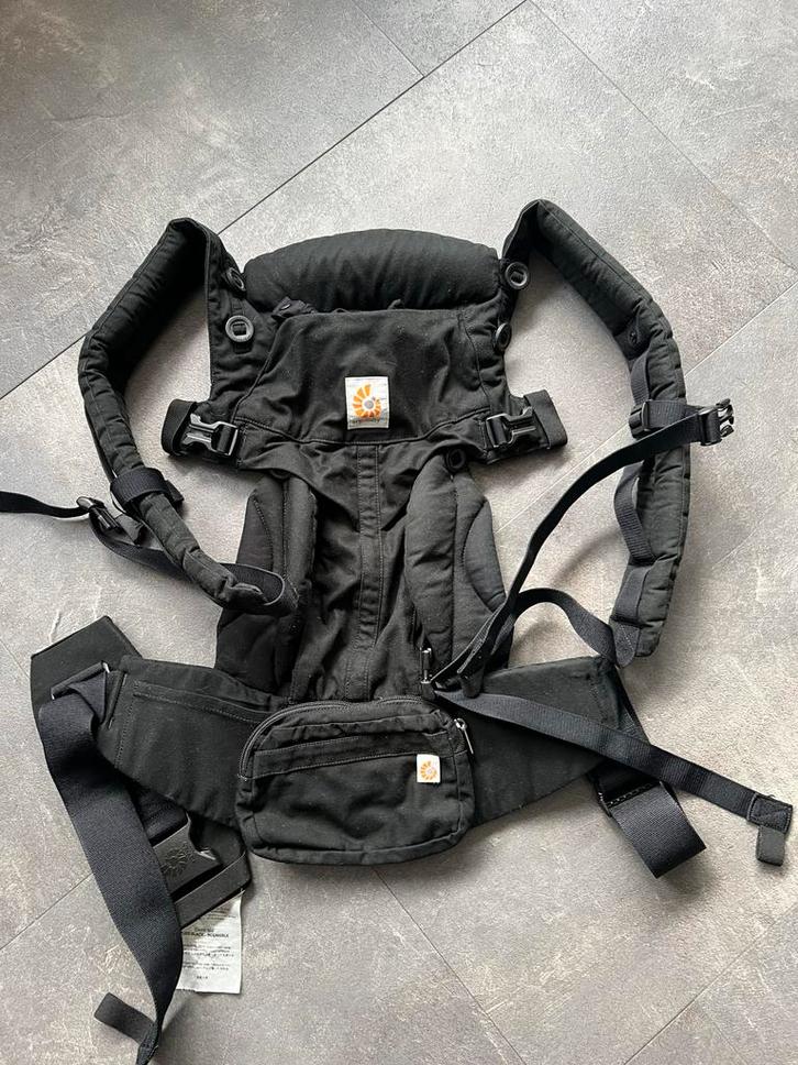 Draagzak Ergobaby Omni 360 Zwart, Kinderen en Baby's, Babydragers en Draagdoeken, Zo goed als nieuw, Draagzak, Buik, Rug of Zij