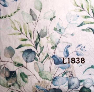 Servetten decoupage/bullet journal – eucalyptus L1838 beschikbaar voor biedingen