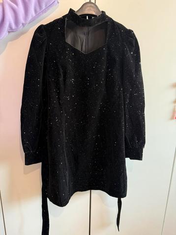 Cocktail Dress with glitter Black Maat 38 beschikbaar voor biedingen