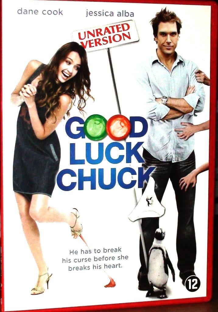 dvd good luck chuck, Vanaf 12 jaar, Ophalen of Verzenden, Zo goed als nieuw, Romantische komedie