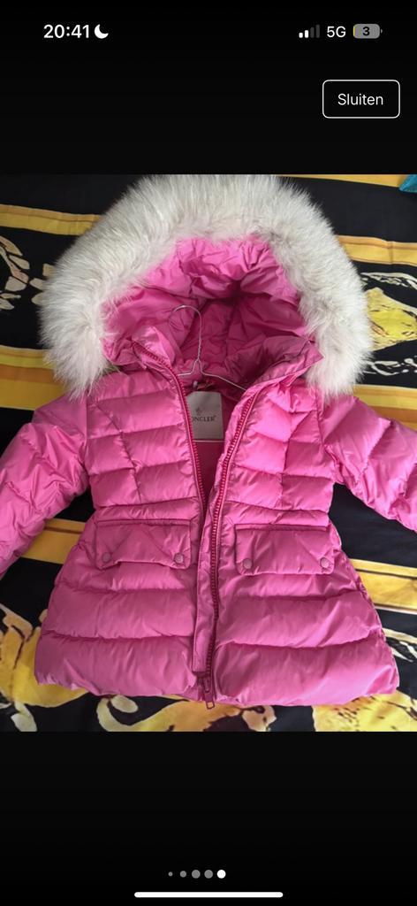Originele moncler jas meisje 92/98, Kinderen en Baby's, Kinderkleding | Maat 92, Zo goed als nieuw, Meisje, Jas, Ophalen of Verzenden
